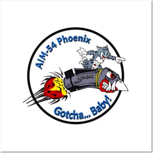 F-14 Tomcat - AIM-54 Phoenix Gotcha... Baby! NC Clean Style Posters and Art